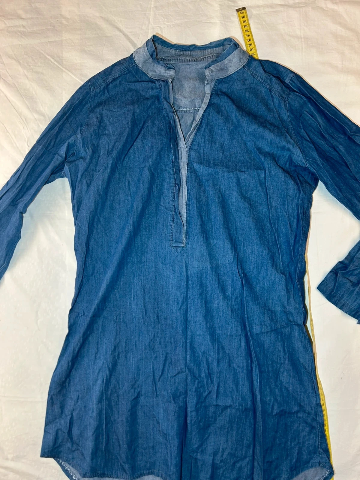 Marineblauwe vintage casual jurk – photo 2